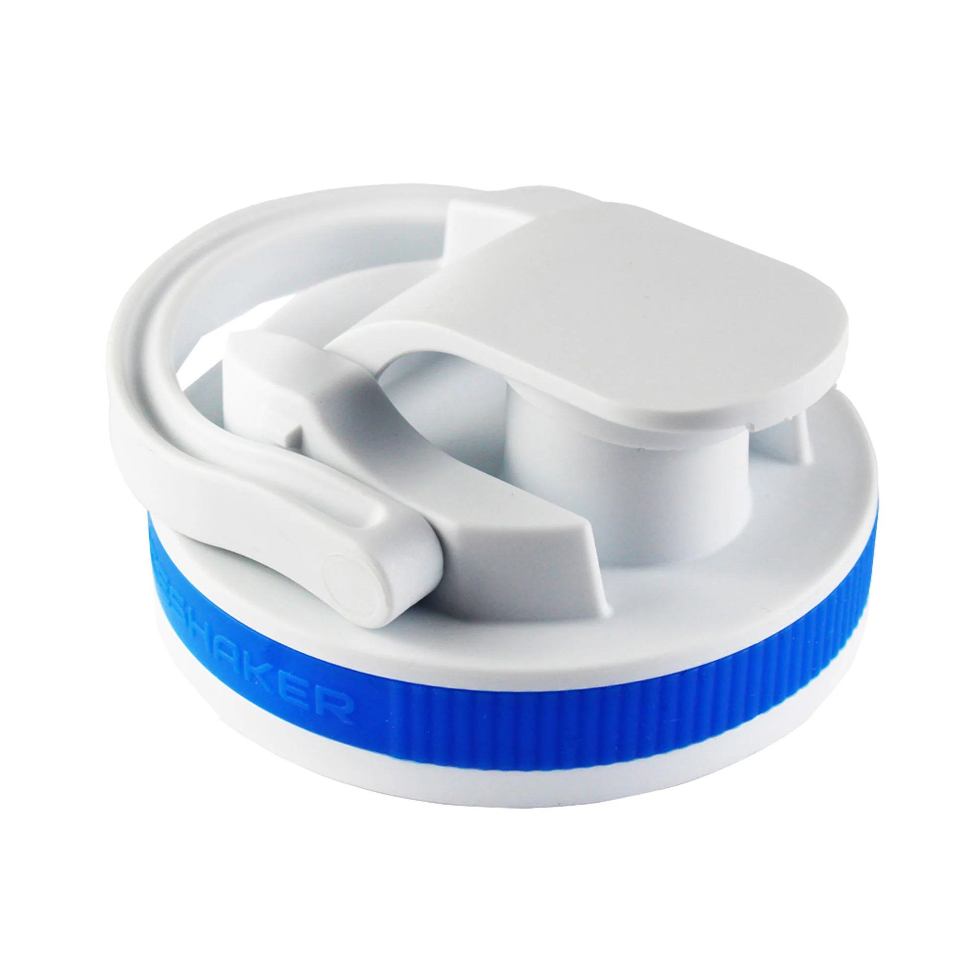 26oz Shaker Lid - White Lid with Royal Blue Band