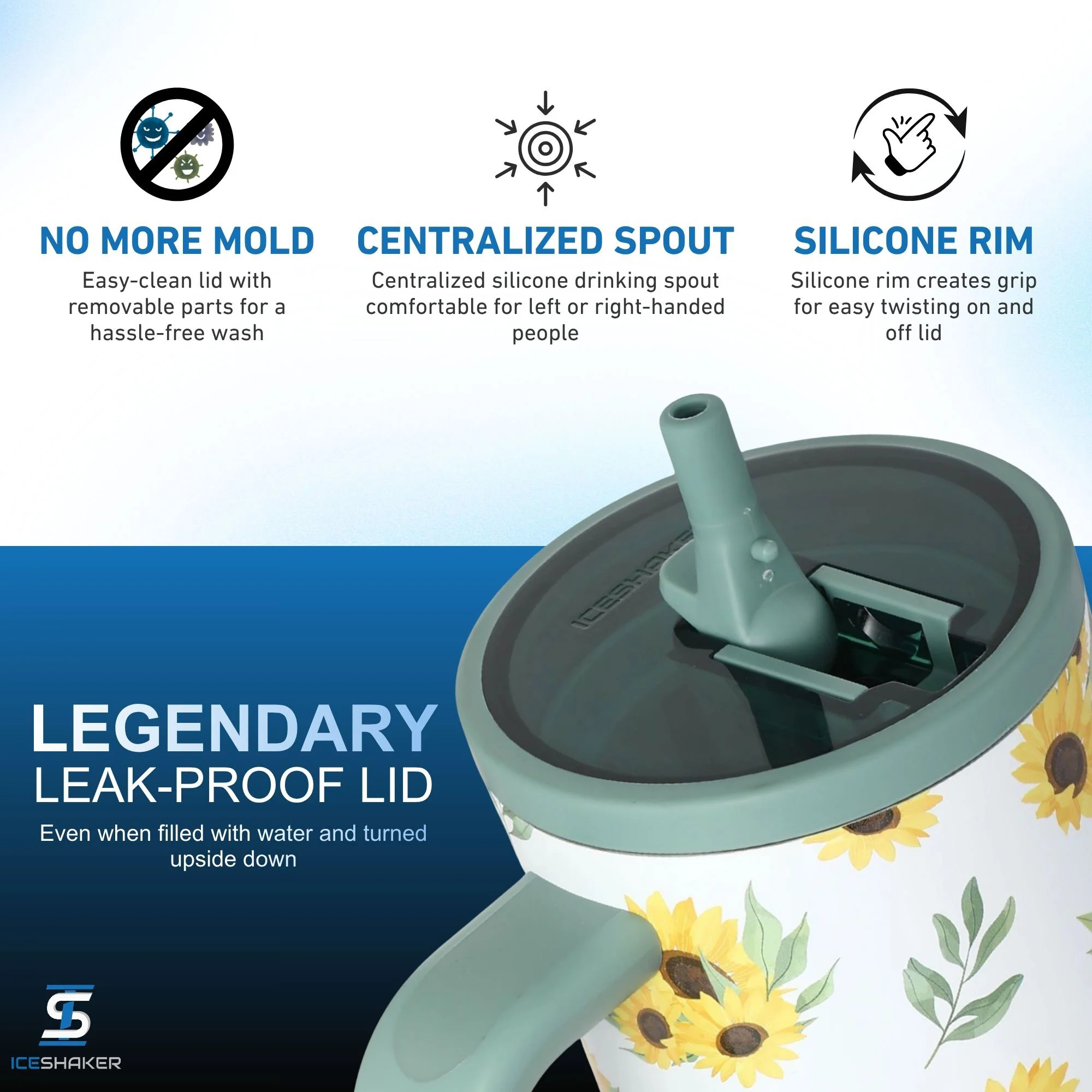 Ice Shaker Legend Series Stainless Steel Shaker Bottles - Image 15
