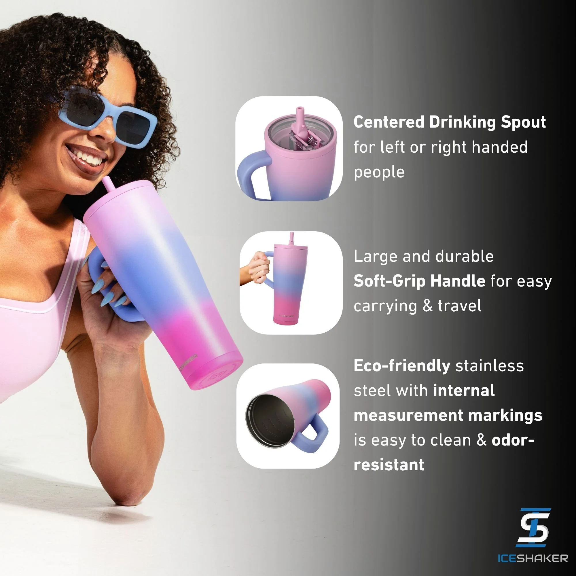 Ice Shaker Periwinkle Haze Legend Series Shaker Tumblers - Image 4