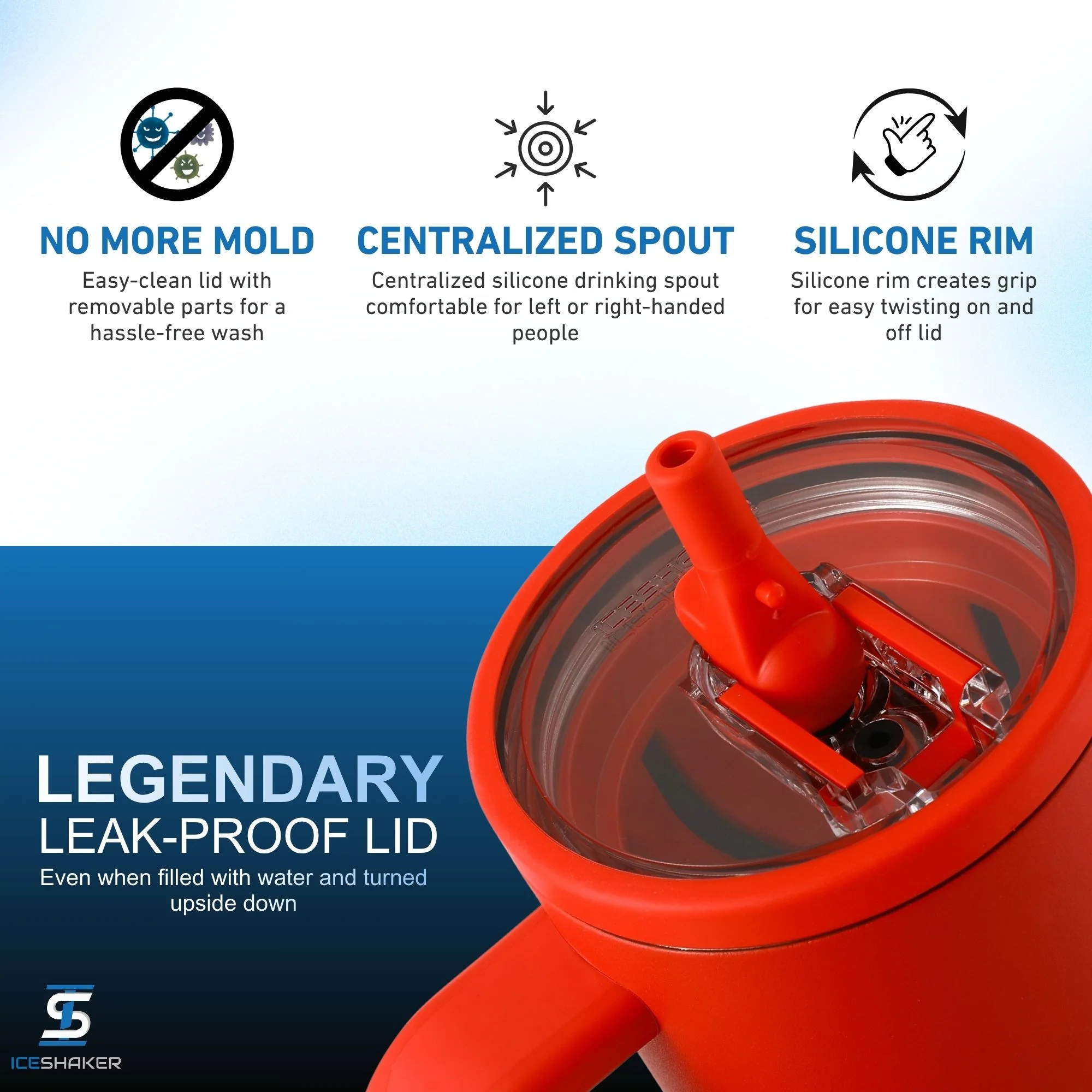 Official NC State Wolfpack NCAA Team Logo 40oz Legend Ice Shaker - Image 3