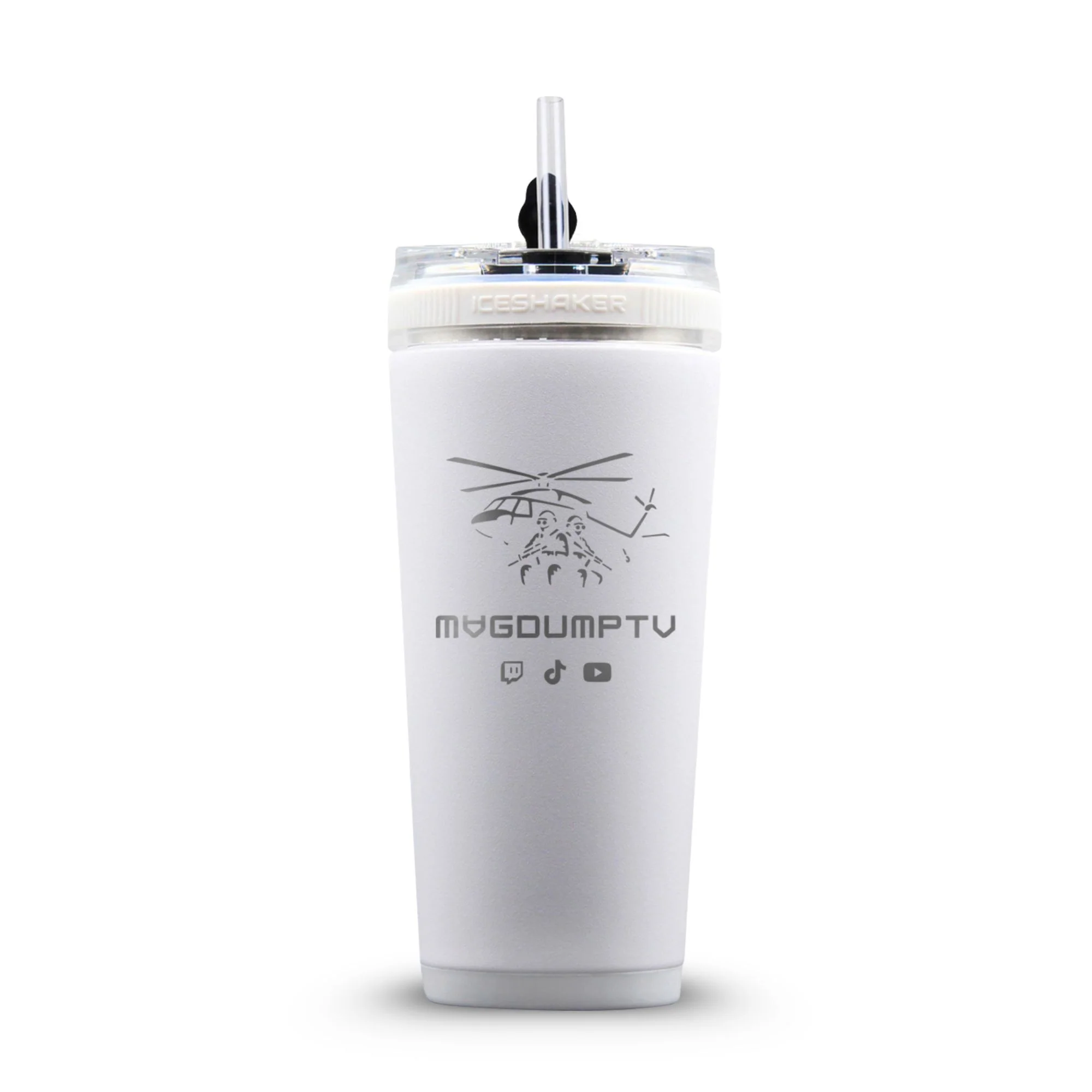 Custom MagDumpTV Helicopter 26oz Flex Bottle