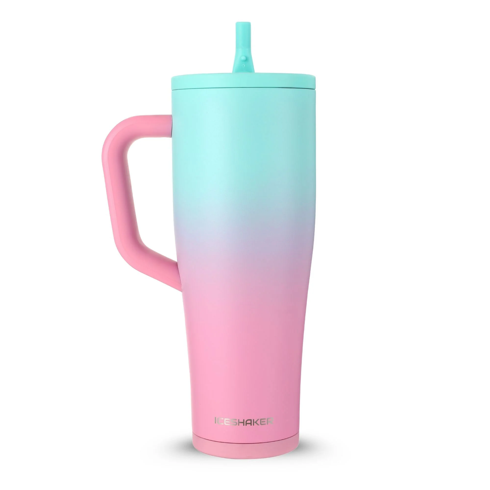 CUSTOM Sports Logo 40oz Legend Shaker Tumbler - Pink Mint Ombre