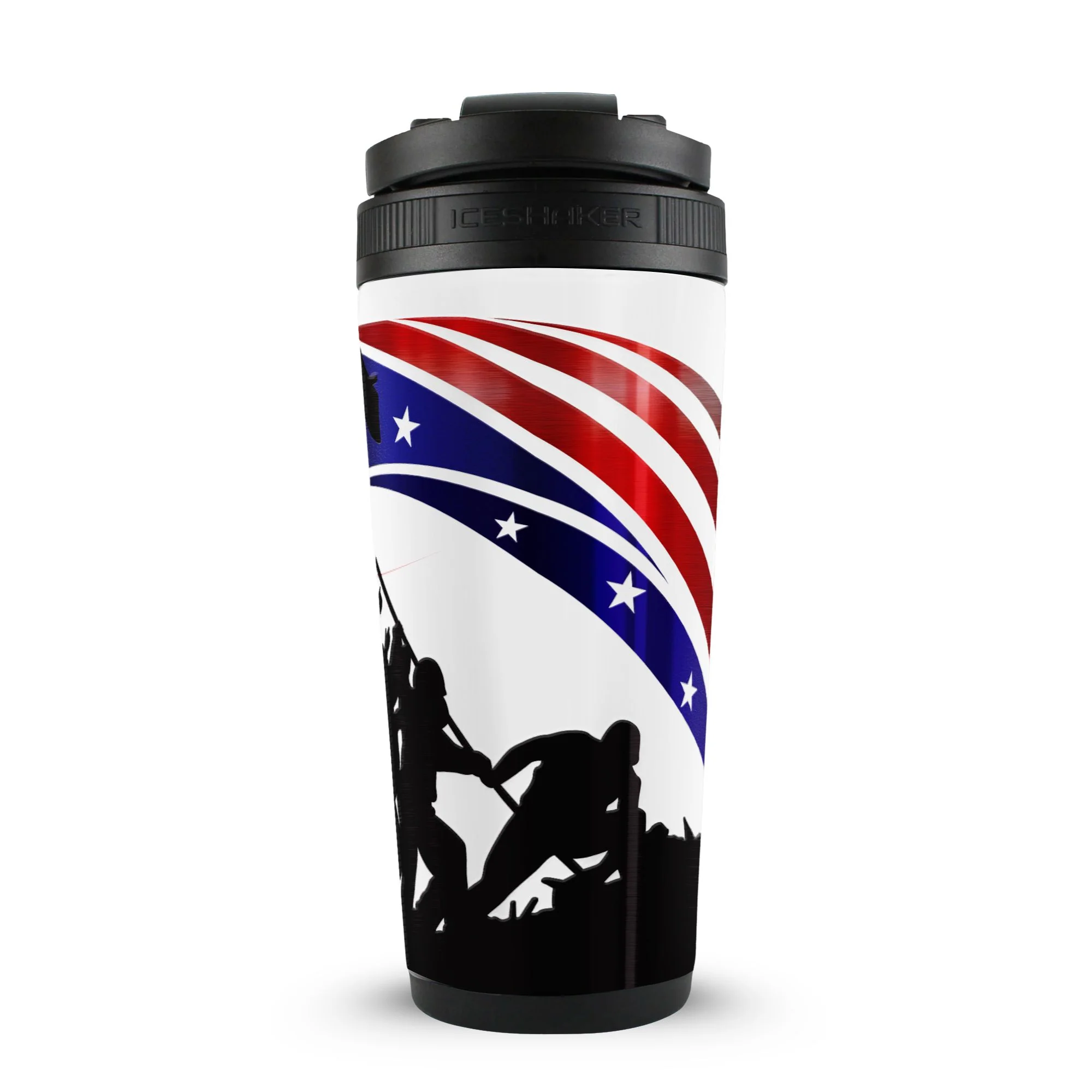 Ice Shaker Iwo Jima Raising Flag 4D 26oz Ice Shaker - Image 3