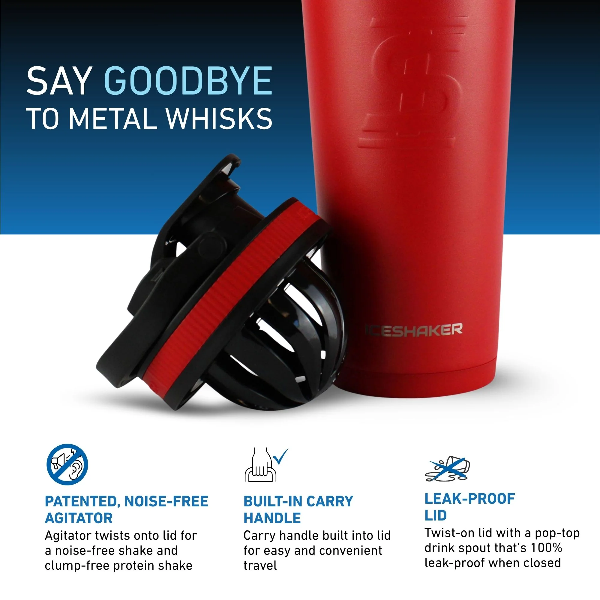 26oz Ice Shaker - Red - Image 3