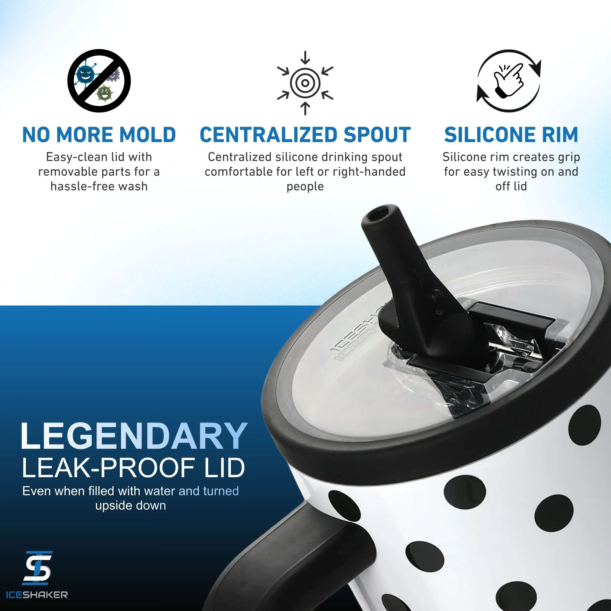 Ice Shaker Polka Dots Legend Series Shaker Tumblers - Image 8