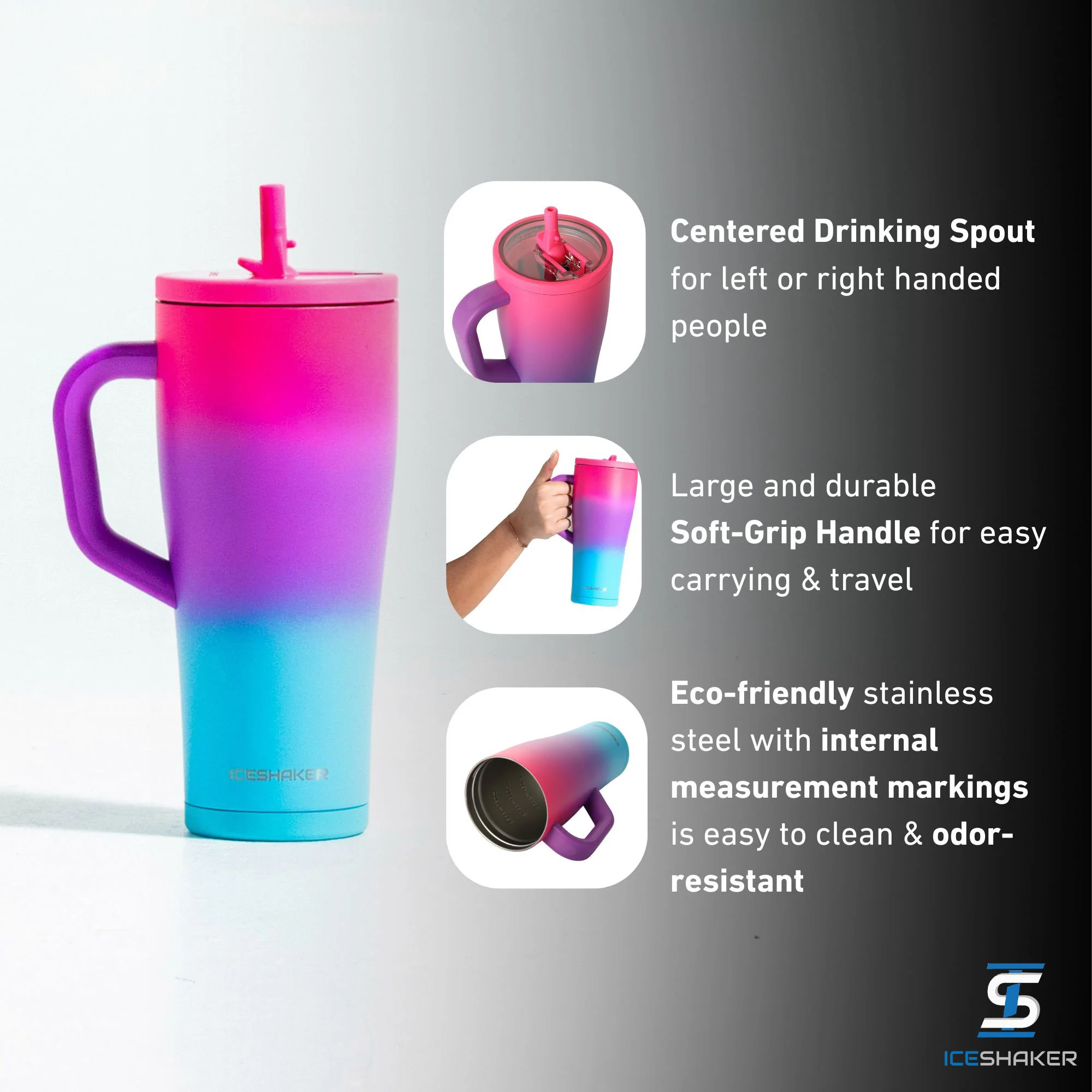 40oz Legend Series Shaker Bottle - Sugar Rush - Image 4