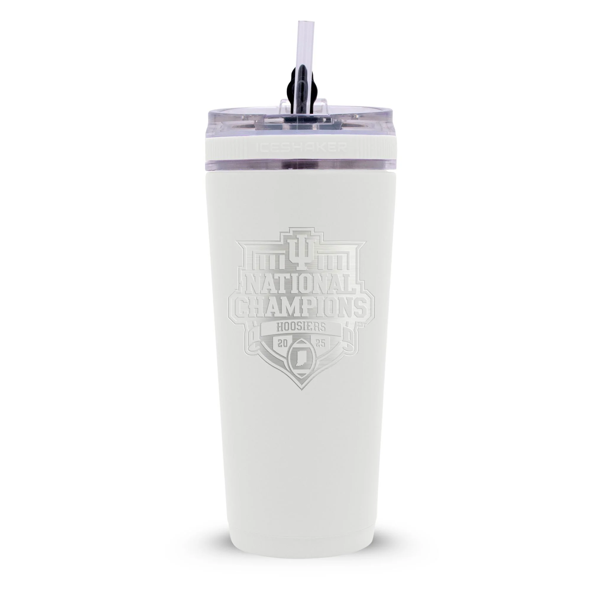 Indiana Hoosiers NCAA 2025 National Football Champs 26oz Flex Bottle
