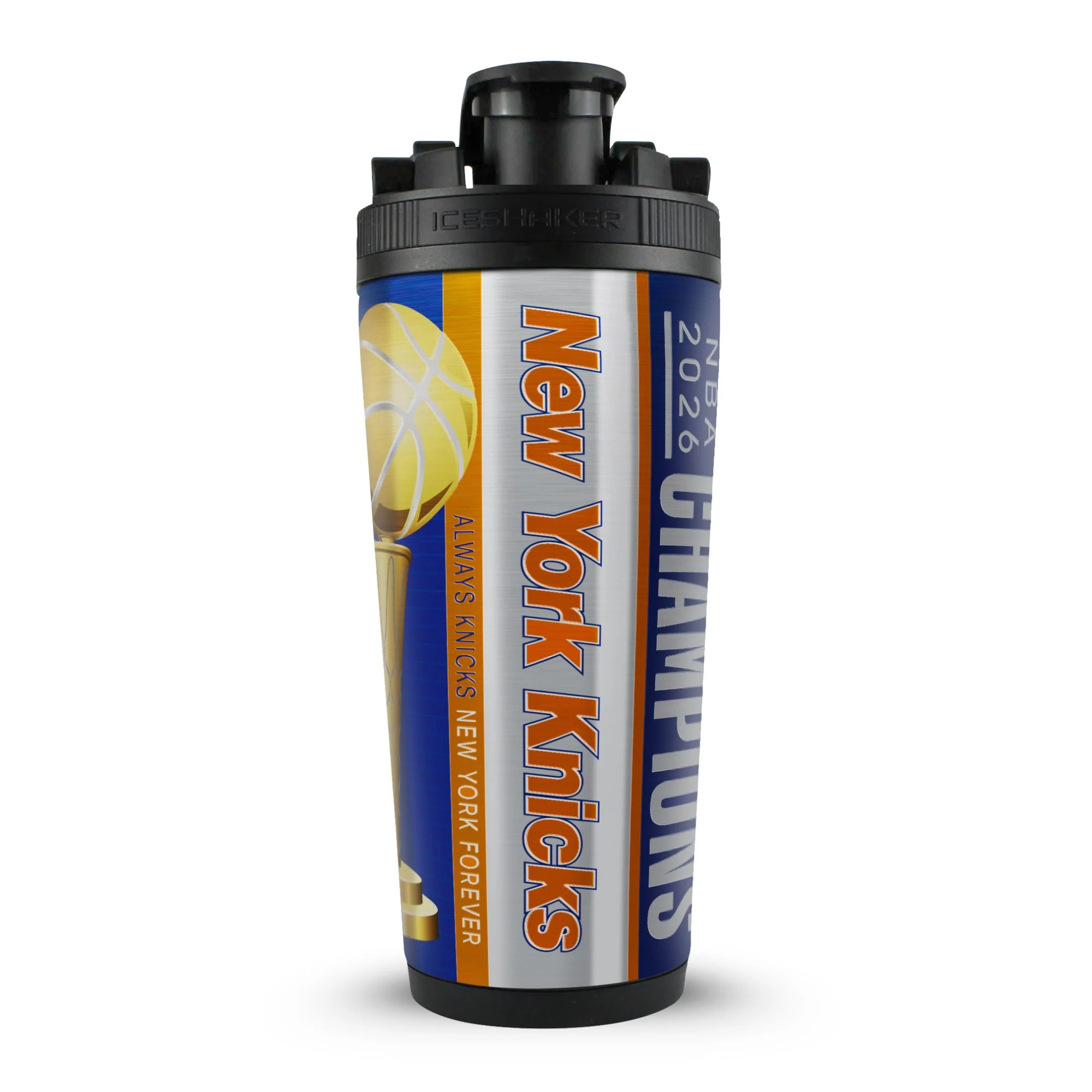 Officially Licensed New York Knicks 2026 NBA Champions 4D 26oz Ice Shaker - Image 2