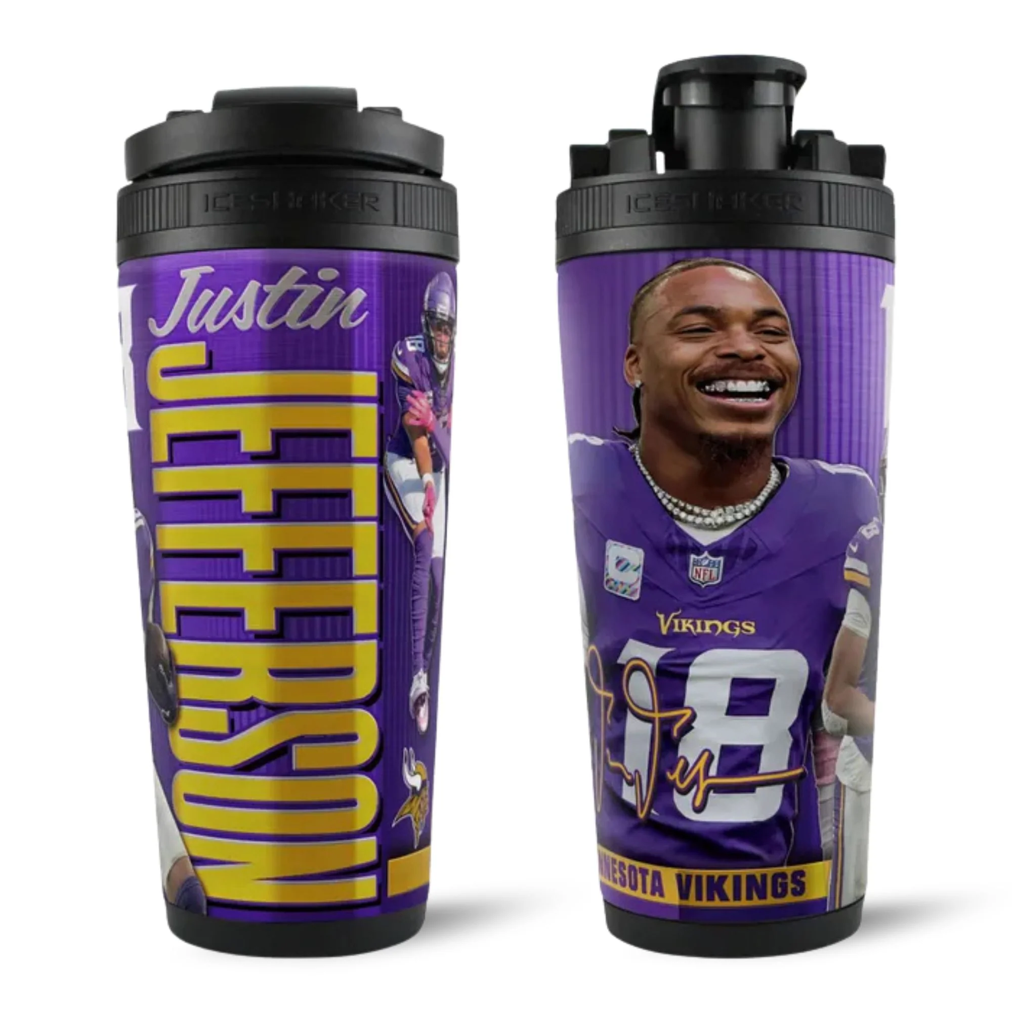 Officially Licensed Minnesota Vikings 26oz Ice Shaker - Image 25