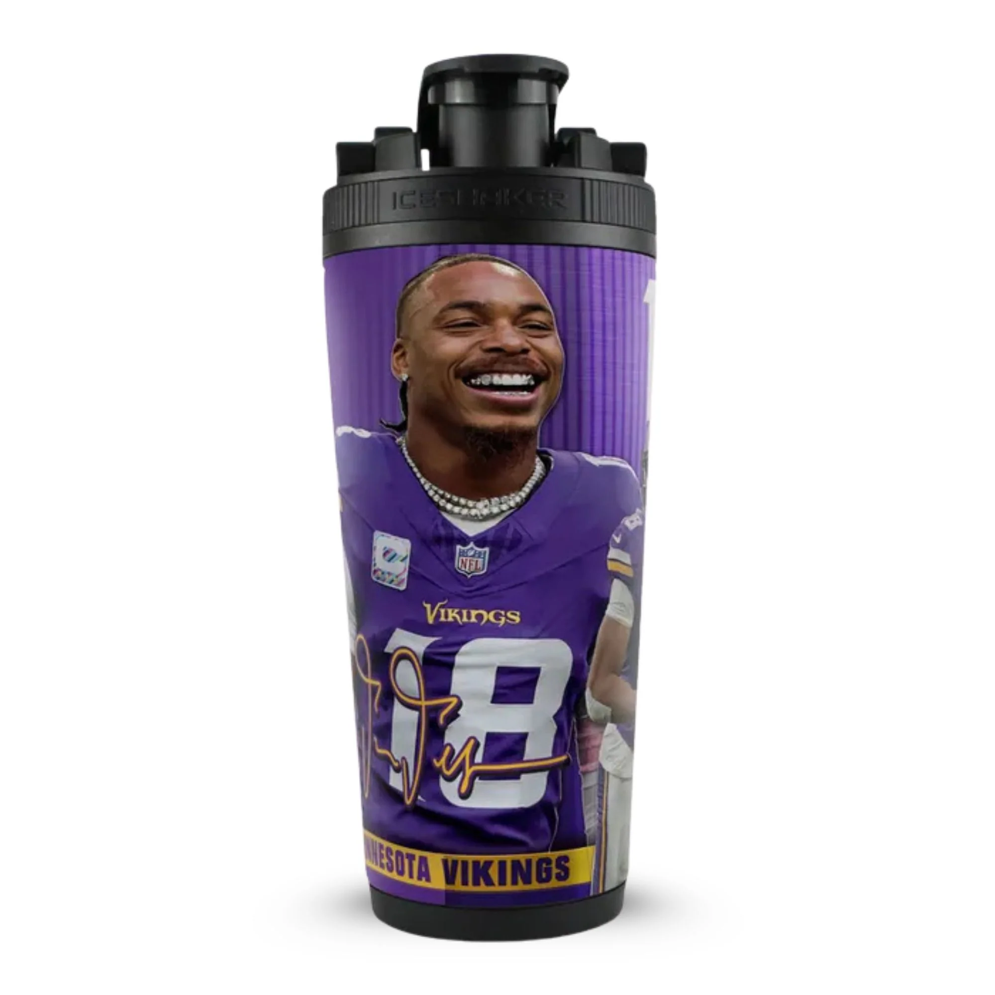 Officially Licensed Minnesota Vikings 26oz Ice Shaker - Image 26