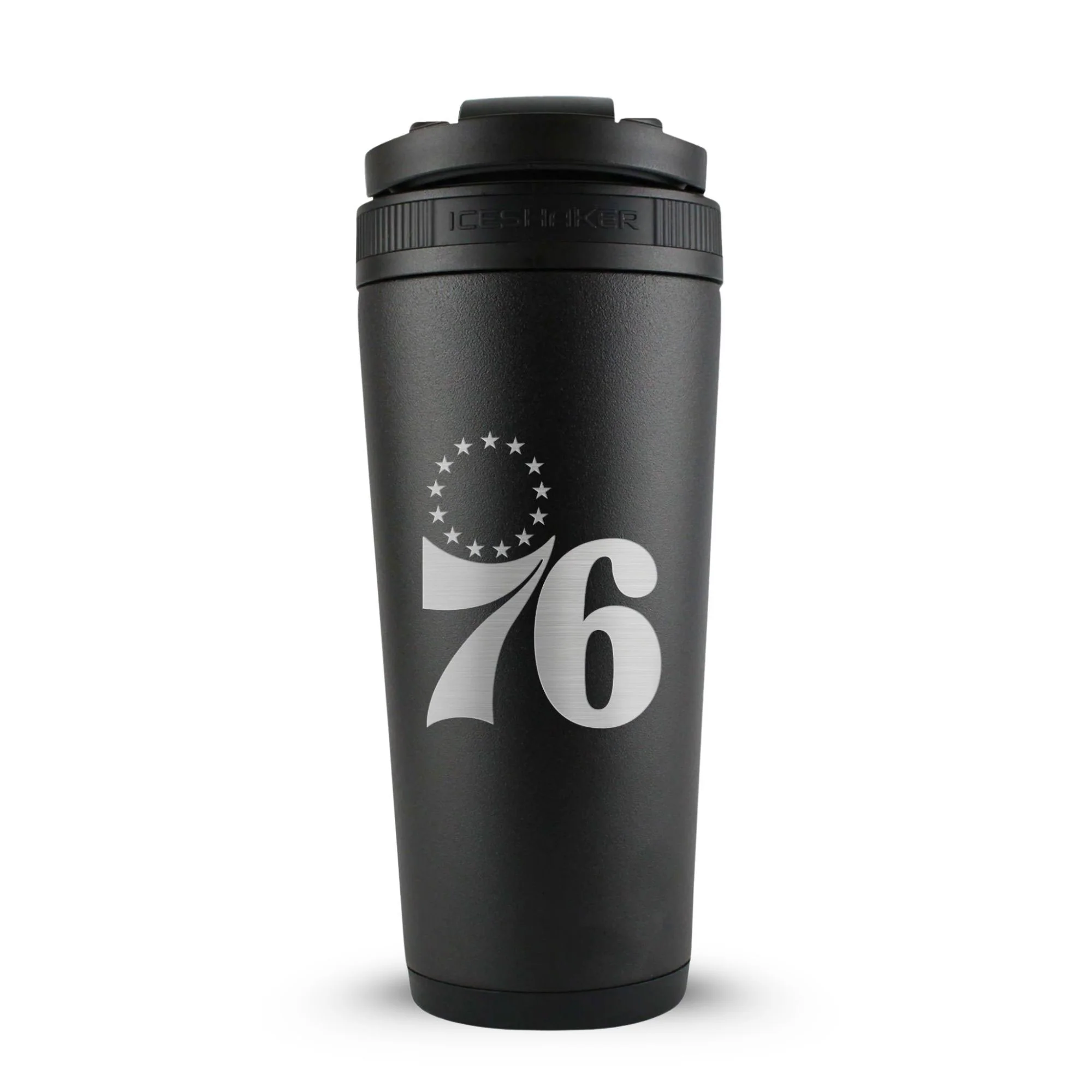 Officially Licensed Philadelphia 76ers 26oz Ice Shaker - Black