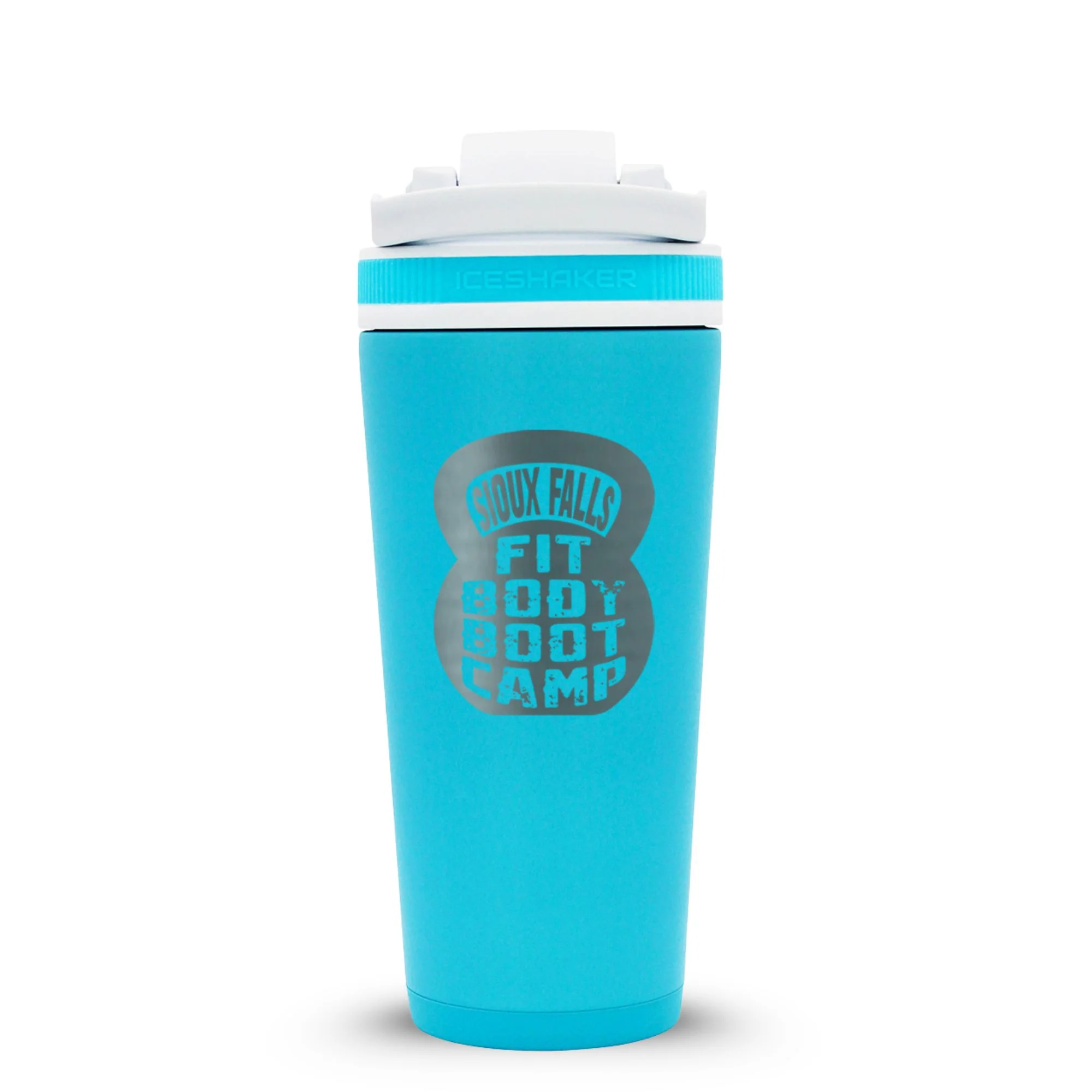 Custom Sioux Falls Fit Body Boot Camp Kettlebell 26oz Ice Shakers - Image 40