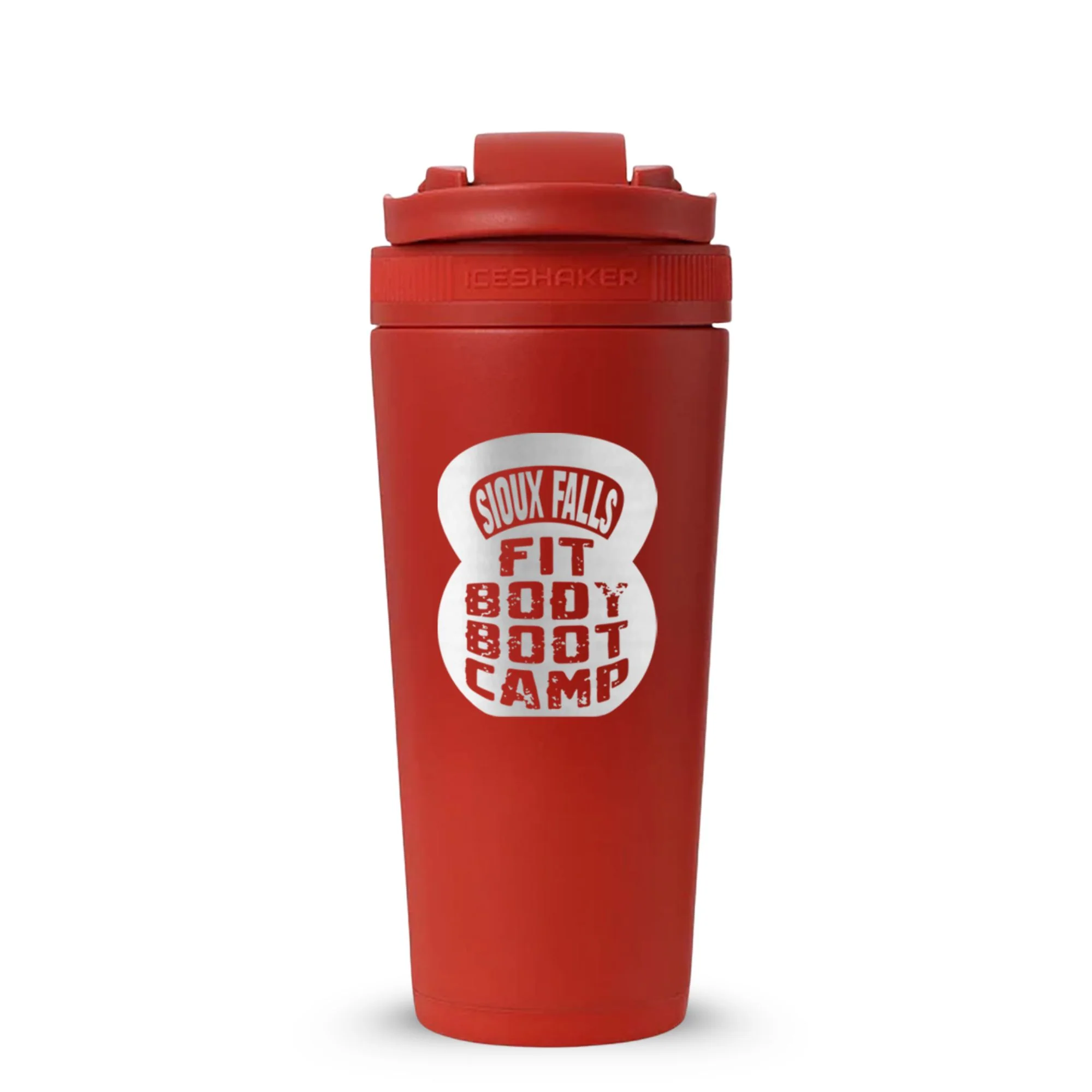 Custom Sioux Falls Fit Body Boot Camp Kettlebell 26oz Ice Shakers - Image 56